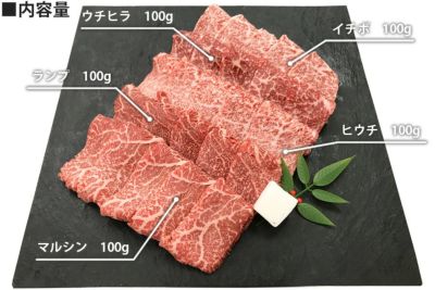 【送料込み】近江牛モモ食べ尽し５点盛り　冷凍